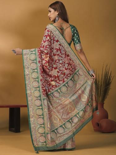AKHILAM kanjivaram silk saree in soft silk – image 2