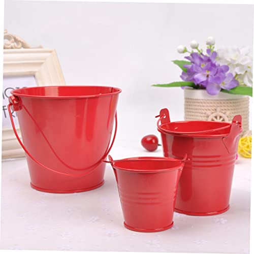 Happyyami 12 Stück Künstliche Pflanzen Metallzaun Rosa Blumentopf Weißblecheimer Mit Blumentöpfen Aus Blech Metalleimer Mini-Metalleimer Pflanzgefäße Körbe Zaungeländer – Bild 3