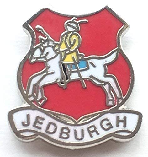 Emblems-Gifts Jedburgh Scotland Small Enamel Lapel Pin Badge (T048)