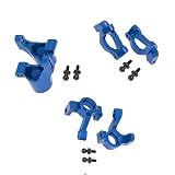 DKKY Auminum Alloy Steering Knuckle C-hub Rear Axle Mount Sets for 1/18 LaTrax Teton Desert Prerunne