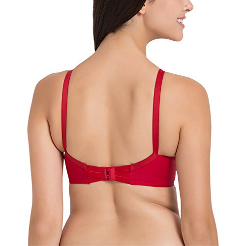 Image of SOUMINIE Women's Cotton Non-Padded Wire Free Casual Full-Coverage Minimizer Bra
