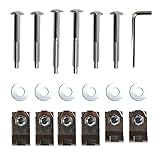 Osakesukar Truck Bed Bolts Mounting Hardware Kit Replacement for Ford Ranger 1983-2011, Mazda B2300 B4000 1994-2010, B2500 1998-2001, B3000 1994-2008 Replaces 924-310 N802286-S101 9XB03-33402