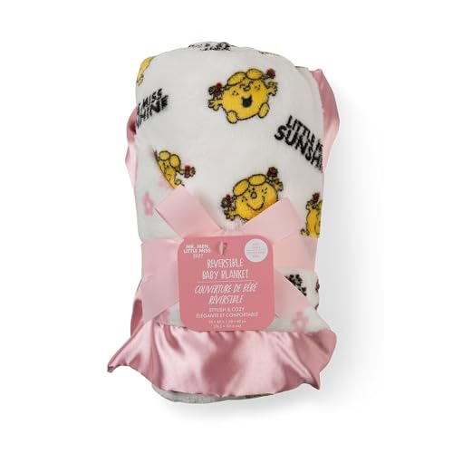 Image of JuJuBe x Studio Oh! Baby Essentials Reversible Baby Blanket - Soft Throw for Newborns & Infants, Ideal for Tummy Time, Home, Travel & Nursery Essentials - Little Miss Sunshine