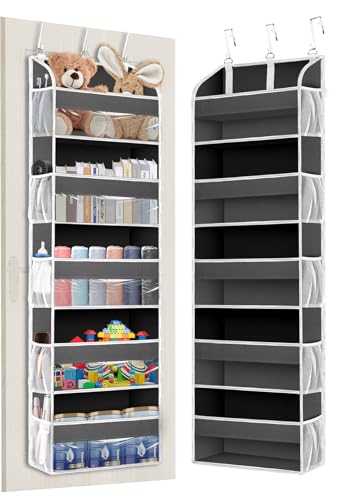 TAHAVICE Hängeorganizer Tür mit 5 Fächern, Tür Organizer Faltbar und Platzsparend, Camping Organizer Hängend, Hängeregal Bad, Hängeaufbewahrung für Kinderzimmer, Hängeregal Aufbewahrung Badezimmer