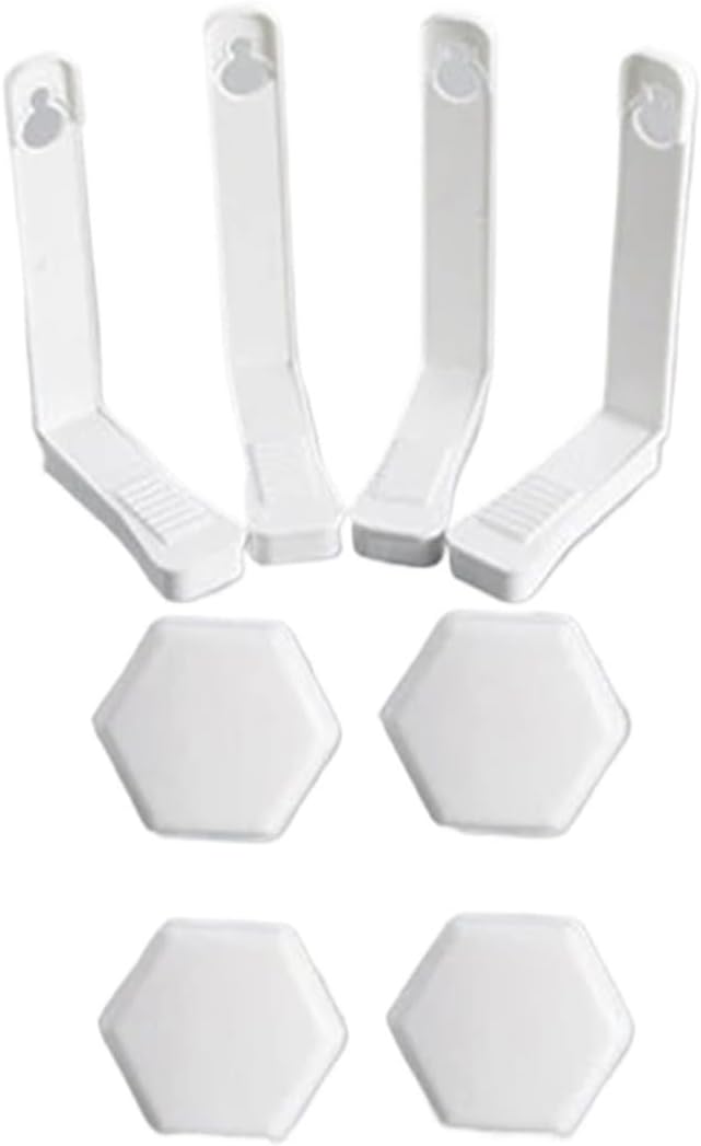 Bed Sheet Holder Clip, 4 Pieces, Sofa Cover, Mattresses, Duvet, Non-Slip Ties, Fixed Bracket, Small Household Accessories (Long 4 Pieces White)