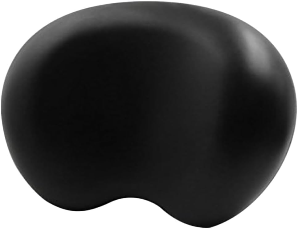 Ciieeo Non-Slip Black Bath Tub Pillow Headrest with Suction Cups, 3D Ergonomic Cushion for Pregnant Women, Back and Neck Support Bath Accessory for Soaking and Relaxation