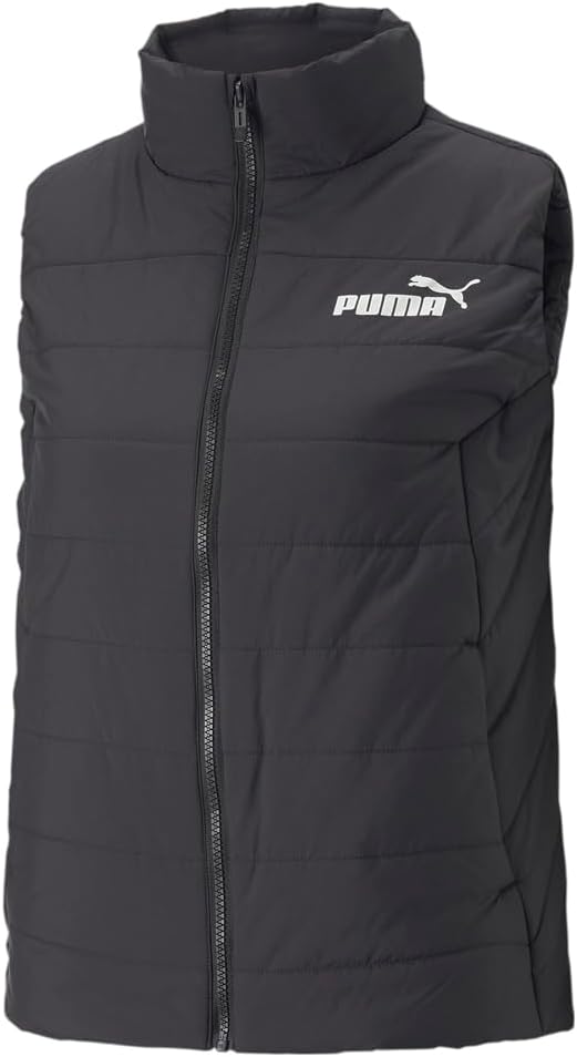 PUMA Women's Essentials Padded Vest, Black, X-Large