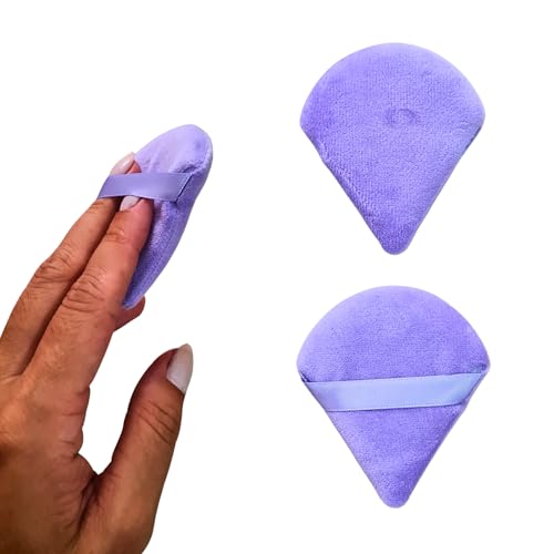 Kit 5 peças: Esponjas para Pó, Corretivo e Base, Pincel de Sobrancelha e Cilios - Preta (Roxo)