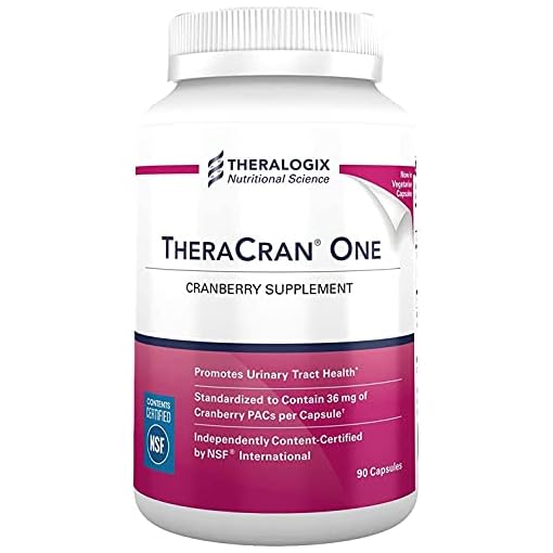 TheraCran One Cranberry Supplement 36mg PACs Per Capsule 90 Day