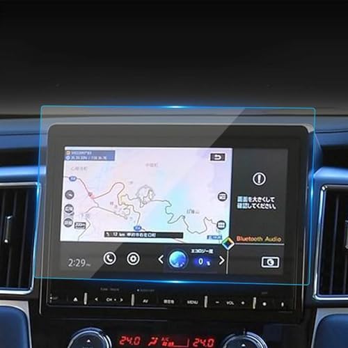 Vidrio templado para Mitsubishi Delica 2019-2023 protector de pantalla azul de navegador