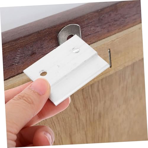 Image of Z-Shaped Aluminum Alloy Picture Hanger Clips 2PCS Heavy Duty Frame Hooks for Wall Art and Home Decor Easy Installation for Picture Frames and Canvas