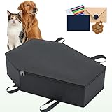Pet Casket, Dog Casket, Casket for Dogs Burial, Pet Burial Box, Pet Burial Bag, Dog Coffin, Pet Caskets for Dogs, Cat Coffin for a Gentle Goodbye, Eco Friendly Dog Casket for Burial and Cremation(M)
