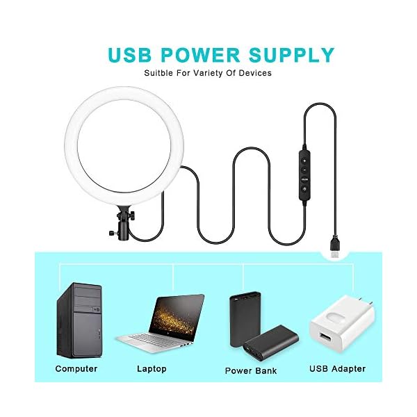 Godox LR120 LED-Ringlicht-Kit 12" Zweifarben-Selfie-Ringlicht Diammable CRI 90+ & TLCI 90+ mit Stativ Smartphone-Stativständer für Make-up, Live-Aufnahme, Videoaufnahme – Bild 5