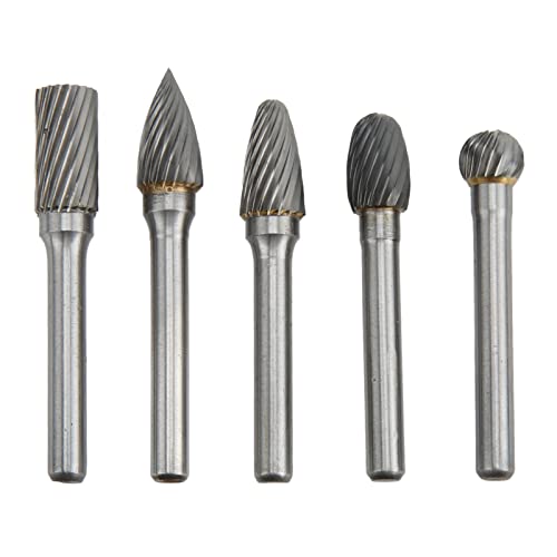 Set de 5 fresas rotativas de carburo para metal y madera miniatura 6