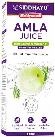 Baidyanath Asli Ayurved Amla Juice - Rich Source Of Vitamin C And Natural Immunity Booster - 1 Ltr