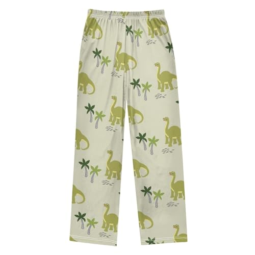 Dinosaurs Boys Pants Boys Athletic Pants Long Pant for Boywith Pockets Wide-Leg Size 6-14Y2
