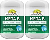 Nature's Way Mega B Executive Stress 200 Tablets (Pack of 2)
