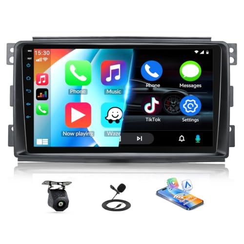 Autoradio Smart Fortwo pour utiliser Waze et Spotify sur écran 9 pouces