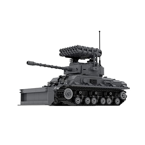 Intee Sherman M4 Firefly Panzer WW2 Bausteine, 738 Teile Panzer Modellbausatz Armee gepanzerte Fahrzeug Kit… – Bild 3