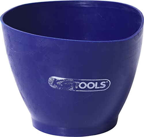 KS TOOLS 999.2034 - Bol à Plâtre en Caoutchouc - Bol de Plâtrier en Cône Bombée - Noir - 0,75L