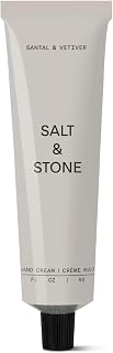 Salt & Stone Santal & Vetiver Hand Cream: Fast-Absorbing Hydration for Dry Cracked Hands - Vegan, Cruelty-Free, Unisex 2oz