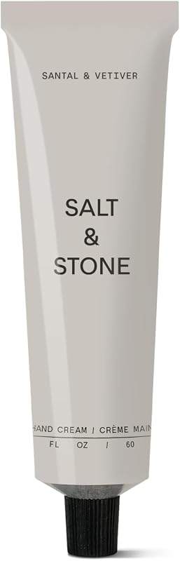 Salt & Stone Hand Cream, Hand Lotion, Women & Men, Santal & Vetiver 2 fl oz | Hand Lotion, Hydrates, Nourishes & Softens Skin, Restores Dry Skin, Fast-Absorbing, Free of Parabens & Phthalates