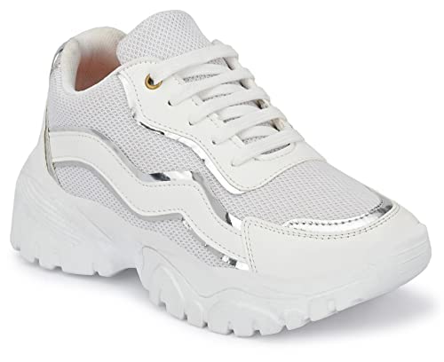 AFROJACK Affrojack Stylish Sneakers for Women White (B09SWZKJHF) Amazon Price History, Amazon Price Tracker