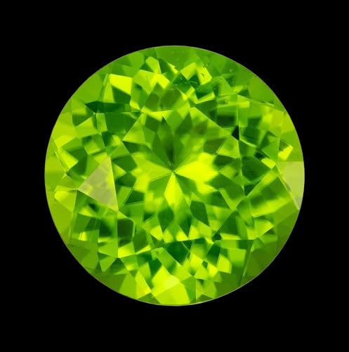 Zircon vert 3,70 carats de qualité Aa++ taille diamant éclat d'exception