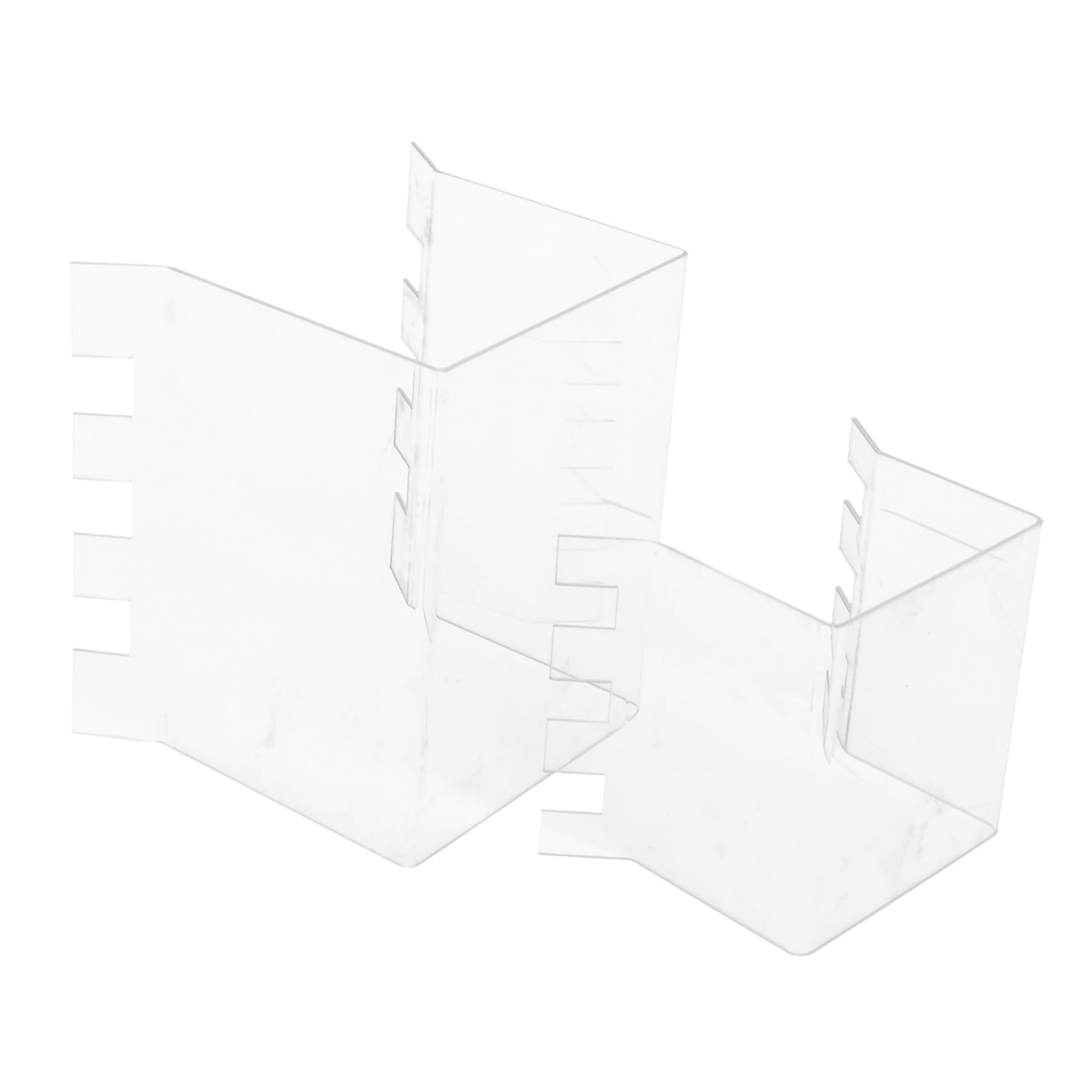 LABRIMP Supporto, in Pezzi Acrilico Alimentari Sacchetti per 2 Rack | Preparazione in Cucina, Base Piatta Seghettata, Sostegno Stabile per Conservazione e Congelamento