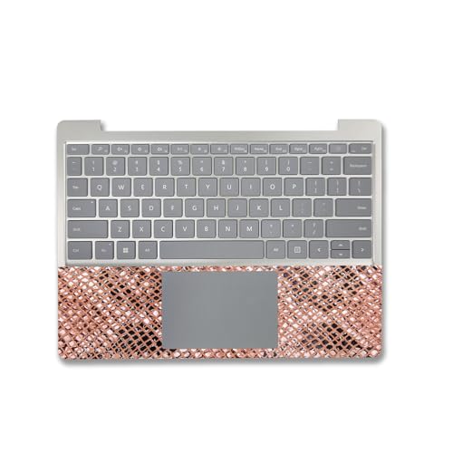 Image of MightySkins Carbon Fiber Skin Compatible with Microsoft Surface Laptop Go 3 (2023) Full Wrap Kit - Rattler Back | Protective, Durable Textured Carbon Fiber Finish | Made in The USA