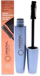 Mineral Fusion Waterproof Mascara, (Packaging May Vary), Raven, 0.57 Oz
