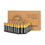 NANFU No Leakage Long Lasting AA 48 Batteries [Ultra Power] Premium LR6 Alkaline Battery 1.5v Non Rechargeable Batteries for Clocks Remotes Games Controllers Toys & Electronic Device …