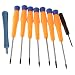 (9 Items Combo) Tool Repair Kit Precision Screw Driver Set Torx + Flat Head + Safe Plying Prying Pry Tool for Motorola