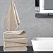Polyte - Premium-Mikrofaserhandtuch - fusselfrei & schnelltrocknend - Beige - 41 x 76 cm - 4 Stück