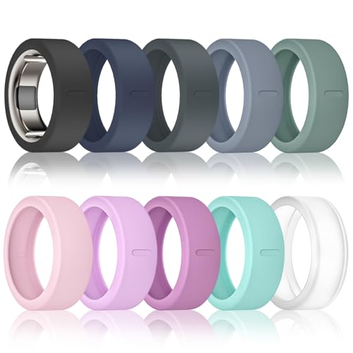 BandSmith �V���R�������O�J�o�[ Oura�����O�v���e�N�^�[�Ή� Oura Ring Gen 4/3 ���[�N�A�E�g�p�e���P�[�X - �����ی�(�J���t��DimpleFit-10P�AS for 678910)