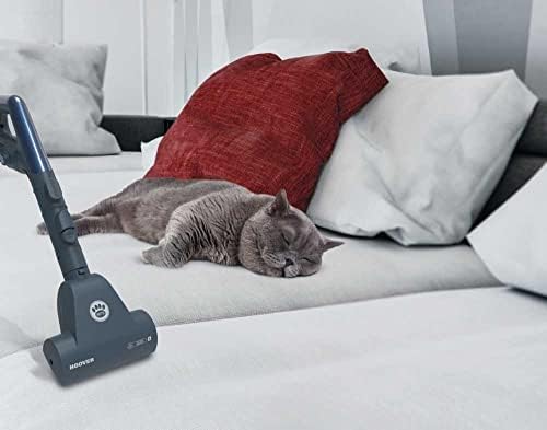 Hoover Telios Extra Pets Bagged Cylinder Vacuum Cleaner, TX50PET, Quiet, Compact, Carpets, Hard Floors, Allergy, Powerful, Tools Onboard, Blue