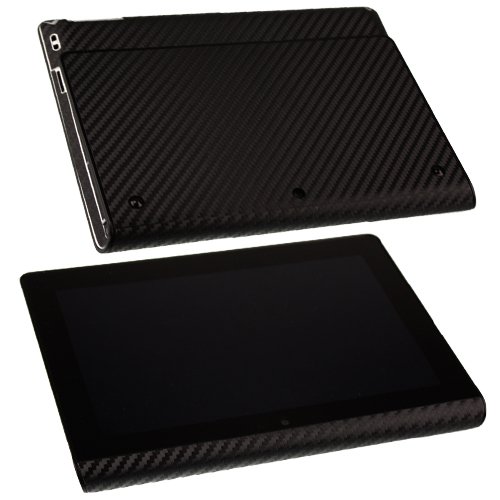 Skinomi Sony Tablet S Screen Protector + Carbon Fiber Full Body, Techskin Carbon Fiber Skin For Sony Tablet S With Anti-Bubble Clear Film Screen #TOP6