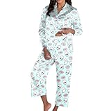 Comprend un haut à manches longues et un pantalon assorti parfait pour une tenue de nuit complète et amusante