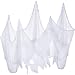 Jovitec 4 Pack Halloween Creepy Cloth, 30 by 72 Inch Freaky Loose Weave Creepy Cloth Fabric Scary Spooky Halloween Decoration (White)