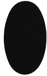 6 rodilleras color Negro termoadhesivas de plancha. Coderas para proteger tu ropa y reparación de pantalones, chaquetas, jerseys, camisas. 16 x 10 cm.
