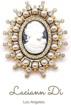 Gemorie Portrait Brooch by Laciann Di