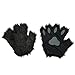 Black Furry Cat, Dog, Bear, Wolf, Fox Paws Gloves Costume Accessory Set - Fits Adults and Kids