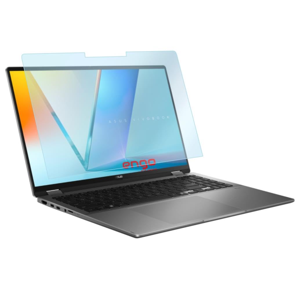 Engo Asus Vivobook 14 Flip 14 İnç İle Uyumlu Ekran Koruyucu Notebook, 9h Temperli Kırılmaz Esnek Nano Cam, Çizilmeye Ve Darbeye Dayanıklı Laptop Koruma, Hd Şeffaf 16:10