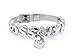 Fanstown R5 accessories handmade titanium letter diamond heart wristband bracelet