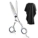 Produktbild Haarschere Profi Friseurschere Perfekter Effilierschere für Damen und Herren Leicht und Scharf Präziser Schnitt mit Gezahnt Rostfreies EdelstahlFriseur Coiffeur Schulter Cape Umhang