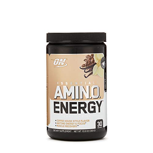 Optimum Nutrition Amino Energy - Pre Workout with Green Tea, BCAA, Amino Acids, Keto Friendly, Green Coffee Extract, Energy Powder - Iced Vanilla Latte, 30 Servings