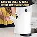 Dear Household Stainless Steel Paper Towel Holder Easy One-Handed Operation - This Sturdy Weighted Paper Towel Dispenser Countertop Model Has Suction Cups and Holds All Paper Towel Rolls - Black