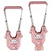 Huifen Baby Walking Harness, Handheld Kids Walker Helper with Detachable Crotch Adjustable Walker Harness Assistant Belt Baby Learning Walk Toddler Infant Walker 9-24 Months (Pink)