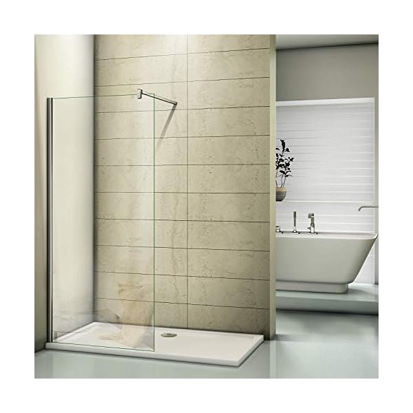 Duschwand 30x200cm Walk in Dusche Duschtrennwand 10mm Easy-clean Nano Glas Duschabtrennung