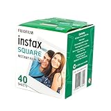 Instax Fujifilm Lot de 40 Films carrés Blanc